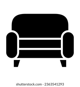 sofa icon vector logo in flat and trendy style
