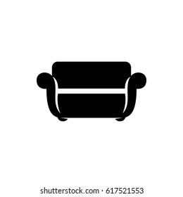 Sofa icon. Vector logo illustration isolated sign symbol