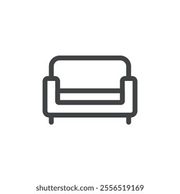 Sofa icon Vector logo outline