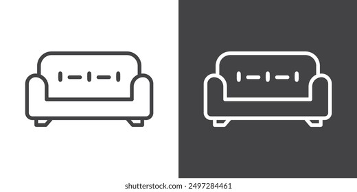 Sofa icon vector logo set collection for web app ui