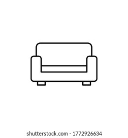 símbolo vectorial del icono del sofá