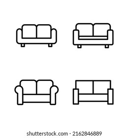 Sofa icon vector. sofa sign and symbol. furniture icon
