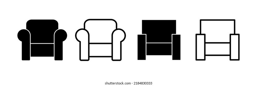 Sofa icon vector. sofa sign and symbol. furniture icon