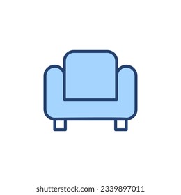 Vector de icono de software. símbolo y signo del sofá. icono de mobiliario