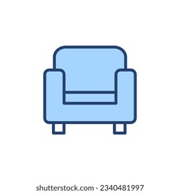 Vector de icono de software. símbolo y signo del sofá. icono de mobiliario