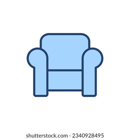 Vector de icono de software. símbolo y signo del sofá. icono de mobiliario