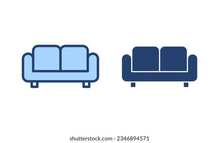Sofa icon vector. sofa sign and symbol. furniture icon