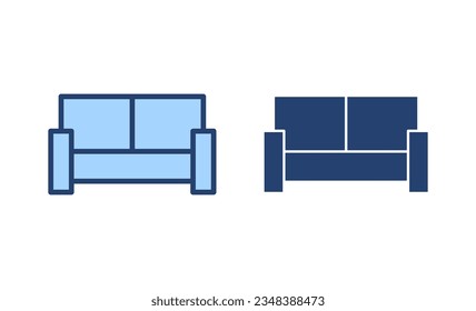 Sofa icon vector. sofa sign and symbol. furniture icon