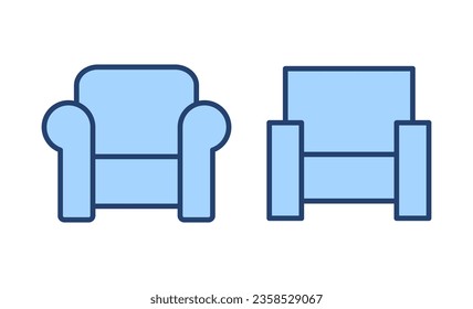Sofa icon vector. sofa sign and symbol. furniture icon