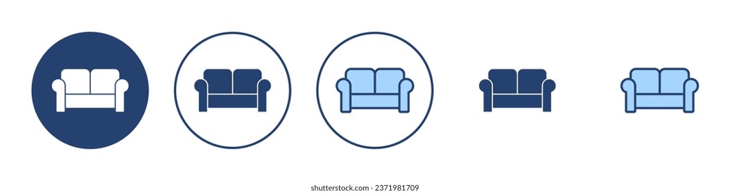 Sofa icon vector. sofa sign and symbol. furniture icon