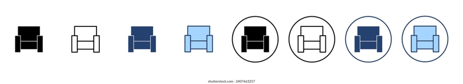 Sofa icon vector. sofa sign and symbol. furniture icon
