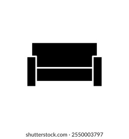Vektor des Sofa-Symbols. Sofabild und -symbol. Möbelsymbol