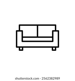 Sofa icon vector. sofa sign and symbol. furniture icon