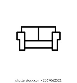 Sofa icon vector. sofa sign and symbol. furniture icon