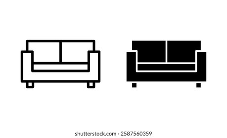 Sofa icon vector. sofa sign and symbol. furniture icon
