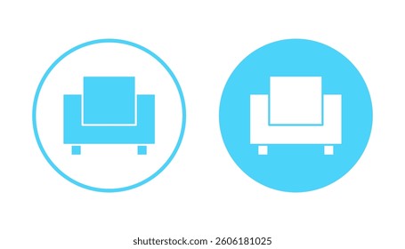 Sofa icon vector. sofa sign and symbol. furniture icon