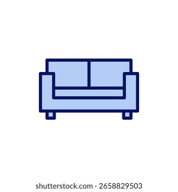 Sofa icon vector. sofa sign and symbol. furniture icon