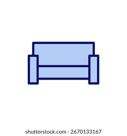 Sofa icon vector. sofa sign and symbol. furniture icon