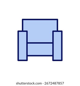 Sofa icon vector. sofa sign and symbol. furniture icon