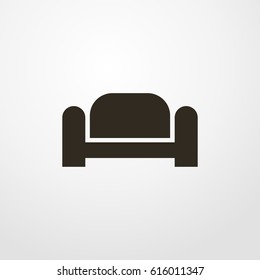 sofa icon. vector sign symbol on white background