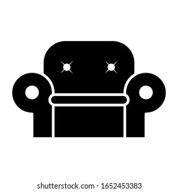 Símbolo vectorial de icono Sofá y símbolos en diseño moderno