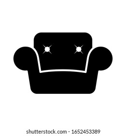 Sofa icon vector sign and symbols on trendy design