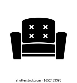 Sofa icon vector sign and symbols on trendy design