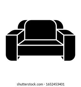 Símbolo vectorial de icono Sofá y símbolos en diseño moderno