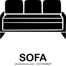 sofa icon vector symbol design illustration
