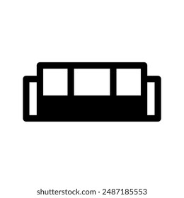 Ilustración de diseño de Vector de iconos de sofá