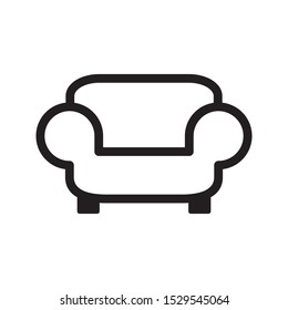 sofa icon vector symbol template