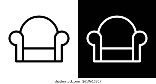 Sofa Symbol Vektorsymbol im trendigen flachen Stil