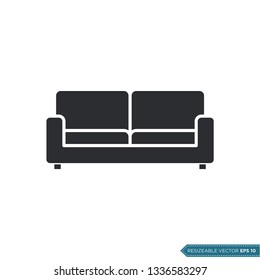 Sofa Icon Vector Template