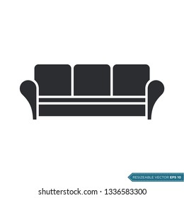 Sofa Icon Vector Template
