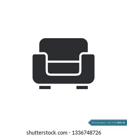 Sofa Icon Vector Template