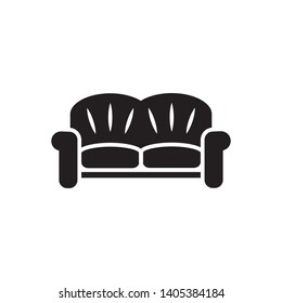 sofa icon vector template trendy