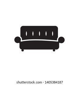 sofa icon vector template trendy
