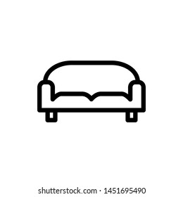 sofa icon vector trendy flat design