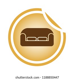 Sofa Icon. vector web icon