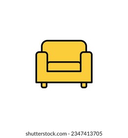 Sofa icon vector for web and mobile app. sofa sign and symbol. furniture icon