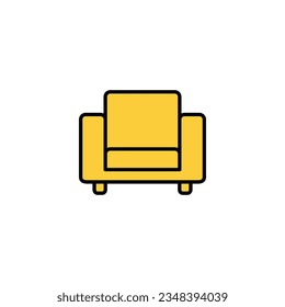 Sofa icon vector for web and mobile app. sofa sign and symbol. furniture icon