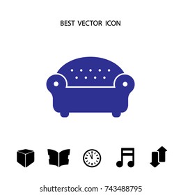 Sofa icon, web design element