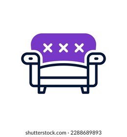 icono del sofá para tu diseño de sitio web, logotipo, aplicación, interfaz de usuario.
