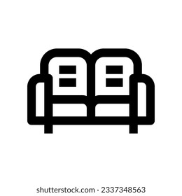 icono del sofá para tu sitio web, móvil, presentación y diseño de logotipo.
