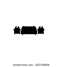 sofa icon.black design color