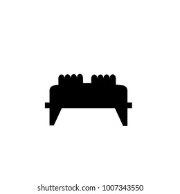 sofa icon.black design color