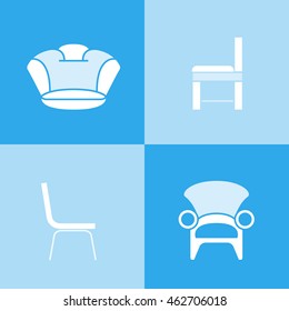 sofa icons, chair icons