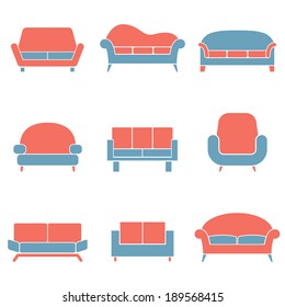 Sofa Icons Duotone