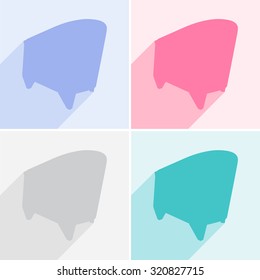 Sofa icons set great for any use. Vector EPS10.