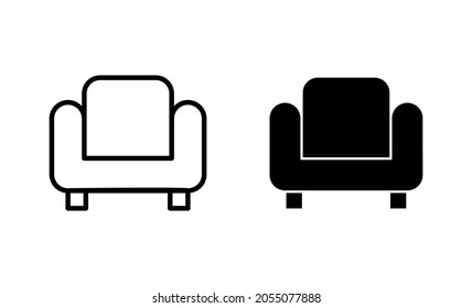 Sofa icons set. sofa sign and symbol. furniture icon